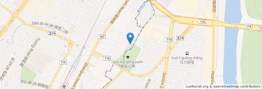 Mapa de ubicacion de 樹林保安圖書閱覽室 en تايوان, تايبيه الجديدة, 樹林區.