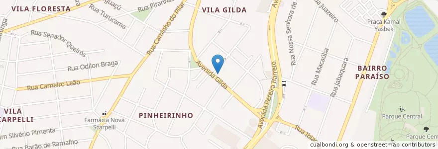 Mapa de ubicacion de Itaú en برزیل, منطقه جنوب شرقی برزیل, سائوپائولو, Região Geográfica Intermediária De São Paulo, Região Metropolitana De São Paulo, Região Imediata De São Paulo, Santo André.