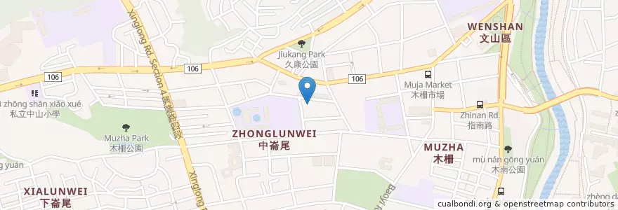 Mapa de ubicacion de 御神四季創藝懷石料理 en 台湾, 新北市, 台北市, 文山区.