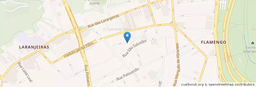 Mapa de ubicacion de Praça São Salvador en Brasil, Región Sudeste, Río De Janeiro, Região Metropolitana Do Rio De Janeiro, Região Geográfica Imediata Do Rio De Janeiro, Região Geográfica Intermediária Do Rio De Janeiro, Río De Janeiro.