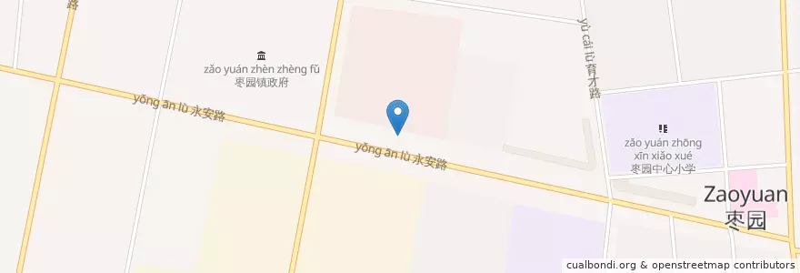 Mapa de ubicacion de 枣园镇 en 中国, 山东省, 临沂市, 兰山区 (Lanshan), 枣园镇.