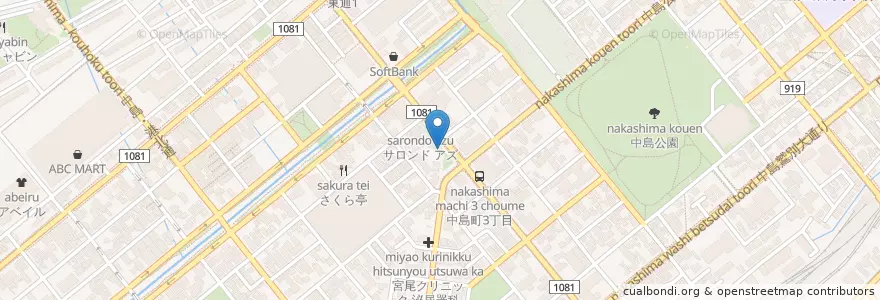 Mapa de ubicacion de 北京亭 en Jepun, 北海道, 胆振総合振興局, 室蘭市.