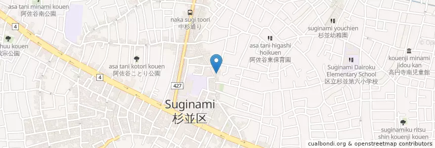 Mapa de ubicacion de まるきゅう en Japan, Tokyo, Suginami.
