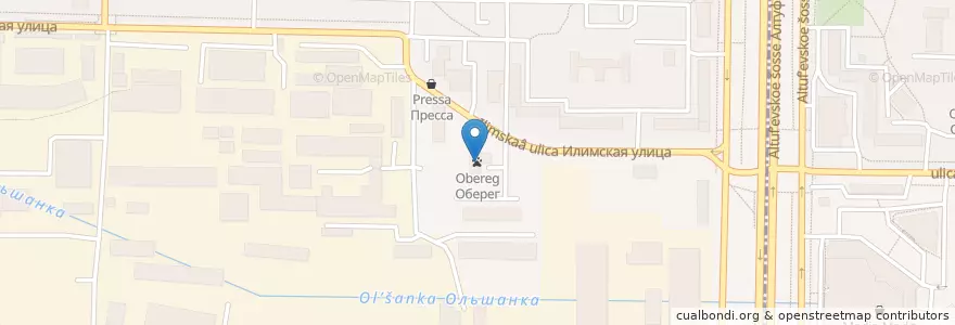 Mapa de ubicacion de Оберег en Rússia, Distrito Federal Central, Москва, Северо-Восточный Административный Округ, Район Лианозово.