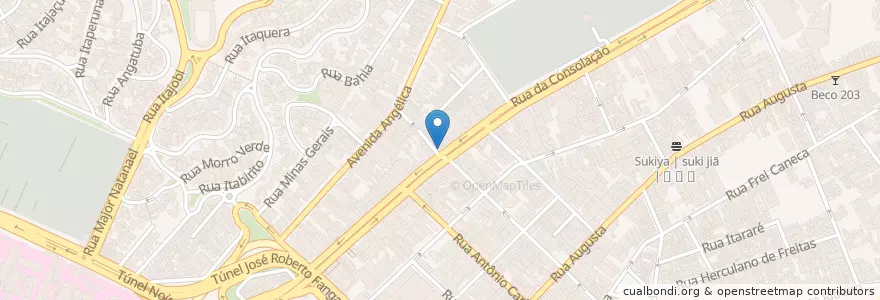 Mapa de ubicacion de Sujinho en Бразилия, Юго-Восточный Регион, Сан-Паулу, Região Geográfica Intermediária De São Paulo, Região Metropolitana De São Paulo, Região Imediata De São Paulo, Сан-Паулу.