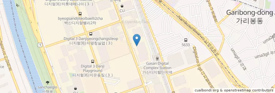 Mapa de ubicacion de 신한은행 en 韩国/南韓, 首尔, 衿川區, 가산동.