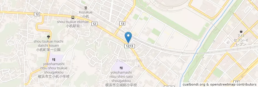 Mapa de ubicacion de おすとあんでる en 일본, 가나가와현, 요코하마시, 港北区.