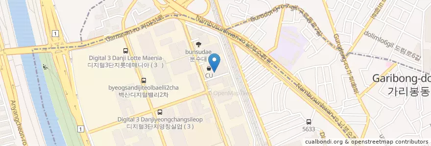Mapa de ubicacion de 우리은행 en South Korea, Seoul.