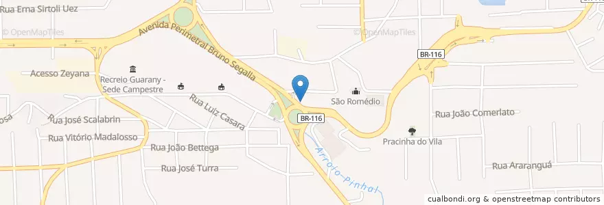 Mapa de ubicacion de Posto SIM en Brazil, South Region, Rio Grande Do Sul, Região Geográfica Imediata De Caxias Do Sul, Região Geográfica Intermediária De Caxias Do Sul, Caxias Do Sul.