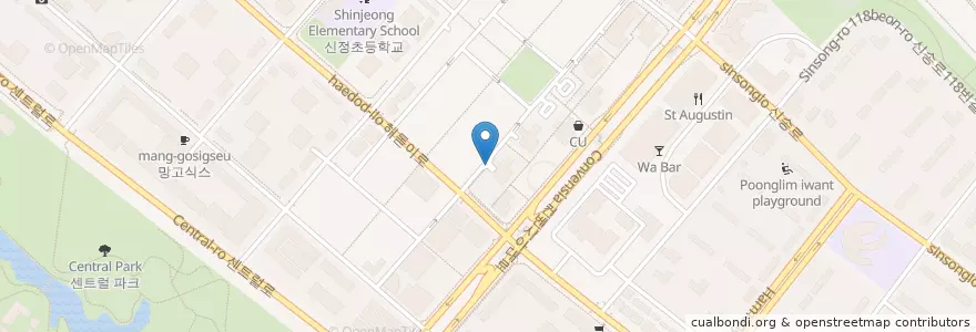 Mapa de ubicacion de 송도힐스테이트 6단지 지하주차장 en Corea Del Sud, 인천, 연수구, 송도동.