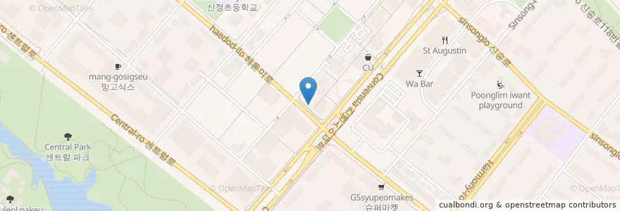 Mapa de ubicacion de 제1공구 en Korea Selatan, 인천, 연수구, 송도동.