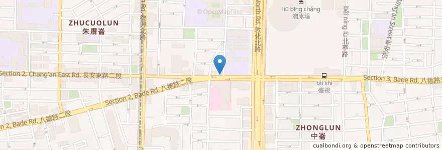 Mapa de ubicacion de 漢堡王 en Тайвань, Новый Тайбэй, Тайбэй, 松山區.