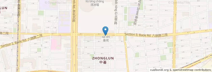 Mapa de ubicacion de 上島咖啡店 en 臺灣, 新北市, 臺北市, 松山區.