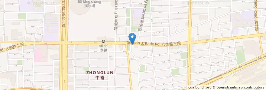 Mapa de ubicacion de 大都會牙醫 en 台湾, 新北市, 台北市, 松山区.