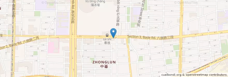 Mapa de ubicacion de 安泰商業銀行 en Taiwan, Nuova Taipei, Taipei, Distretto Di Songshan.