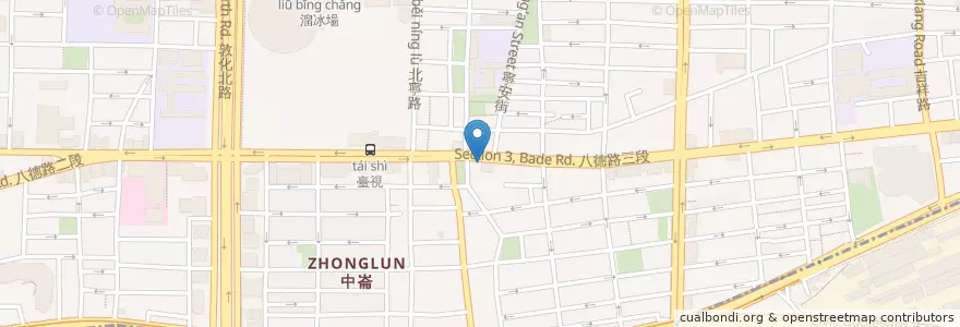 Mapa de ubicacion de 拿坡里比薩炸雞 en 臺灣, 新北市, 臺北市, 松山區.