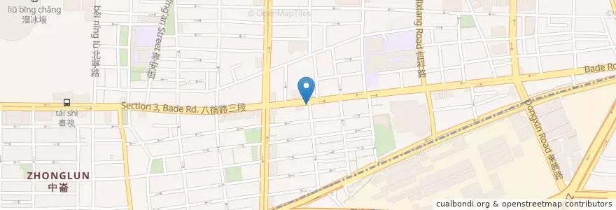 Mapa de ubicacion de 臺灣聯通 en تايوان, تايبيه الجديدة, تايبيه, 松山區.