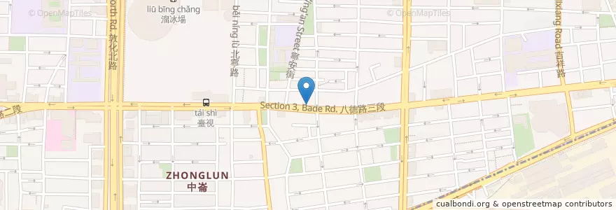 Mapa de ubicacion de 華南商業銀行 en Taiwán, Nuevo Taipéi, Taipéi, 松山區.