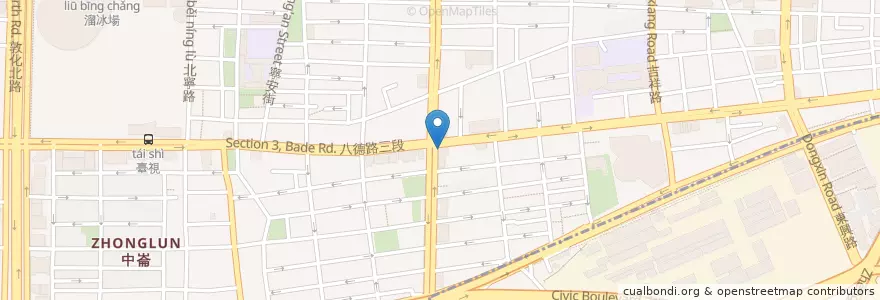 Mapa de ubicacion de 華泰商業銀行 en 臺灣, 新北市, 臺北市, 松山區.