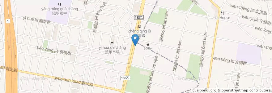 Mapa de ubicacion de 定食8 en Tayvan, Kaohsiung, 三民區.