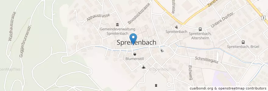Mapa de ubicacion de Restaurant Sternen en Schweiz/Suisse/Svizzera/Svizra, Aargau, Bezirk Baden, Spreitenbach.