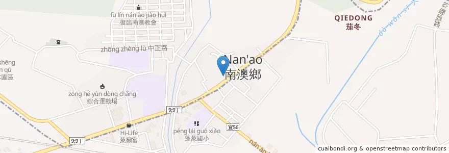 Mapa de ubicacion de 建華冰店 en 타이완, 타이완성, 이란 현, 쑤아오 진.