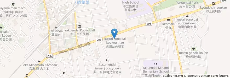 Mapa de ubicacion de からやま en اليابان, 千葉県, 船橋市.