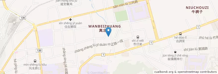 Mapa de ubicacion de 老居工坊 en 타이완, 타이완성, 장화현, 장화 시.