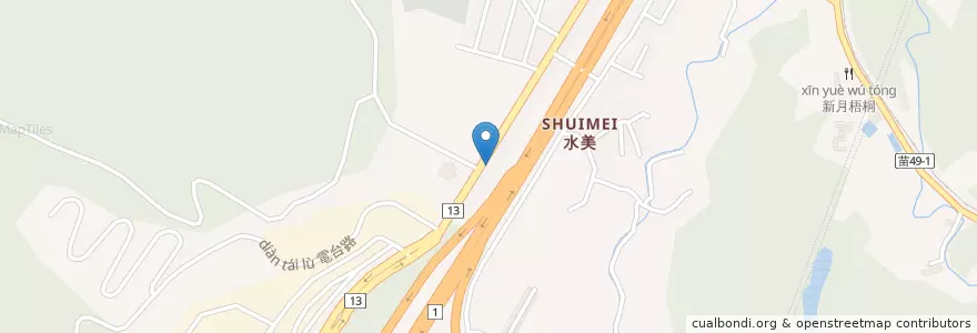 Mapa de ubicacion de 桐花村客家料理 en تایوان, 臺灣省, 苗栗縣, 三義鄉.