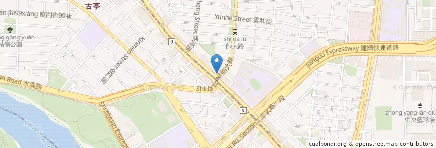 Mapa de ubicacion de Punch Burger en تايوان, تايبيه الجديدة, تايبيه, 中正區.