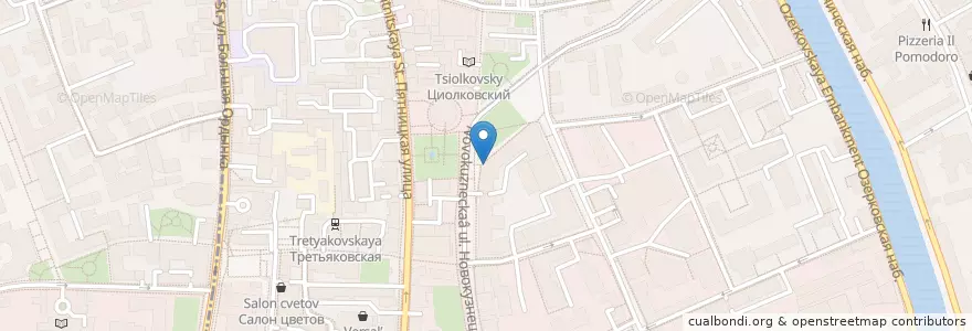 Mapa de ubicacion de Baga bar en روسيا, Центральный Федеральный Округ, Москва, Центральный Административный Округ, Район Замоскворечье.