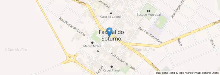 Mapa de ubicacion de Fórum en 브라질, 남부지방, 히우그란지두술, Região Geográfica Intermediária De Santa Maria, Região Geográfica Imediata De Santa Maria, Faxinal Do Soturno.