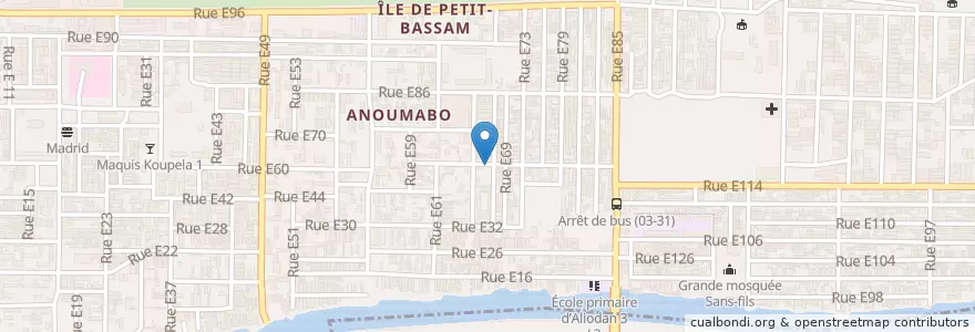 Mapa de ubicacion de Ong Msici en ساحل عاج, آبیجان, Marcory.
