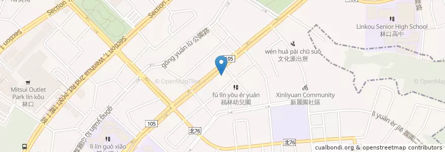 Mapa de ubicacion de 肯德基 en Taiwan, 新北市, 林口區.