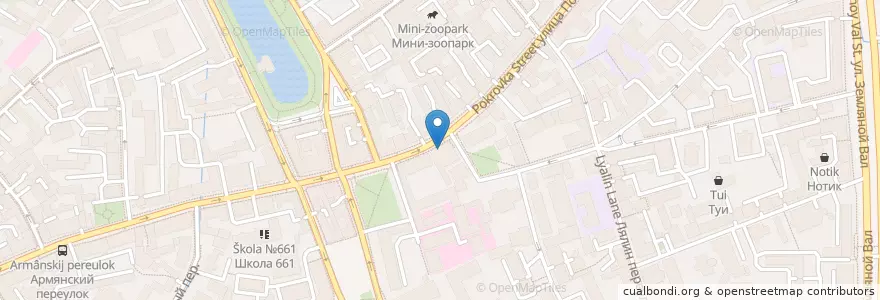 Mapa de ubicacion de ТрансКапитал Банк en Russland, Föderationskreis Zentralrussland, Moskau, Zentraler Verwaltungsbezirk, Rajon Basmanny.