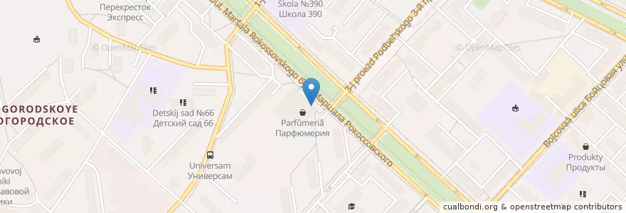Mapa de ubicacion de Киви en Rusia, Центральный Федеральный Округ, Москва, Восточный Административный Округ, Район Богородское.