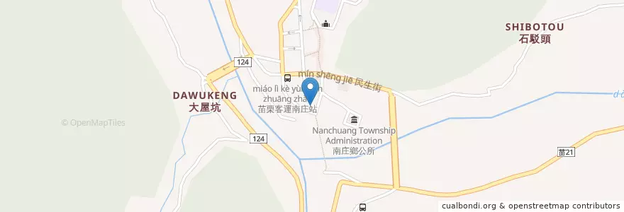 Mapa de ubicacion de Valai農創店 en 臺灣, 臺灣省, 苗栗縣, 南庄鄉.