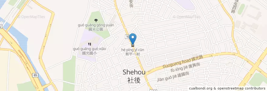 Mapa de ubicacion de 土地公廟 en 타이완, 신베이 시, 반차오 구.