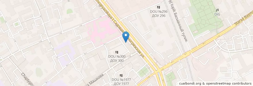 Mapa de ubicacion de Интеза en Rússia, Distrito Federal Central, Москва, Центральный Административный Округ, Басманный Район.