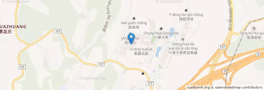 Mapa de ubicacion de 第一餐廳 en 臺灣, 臺灣省, 新竹市, 香山區.