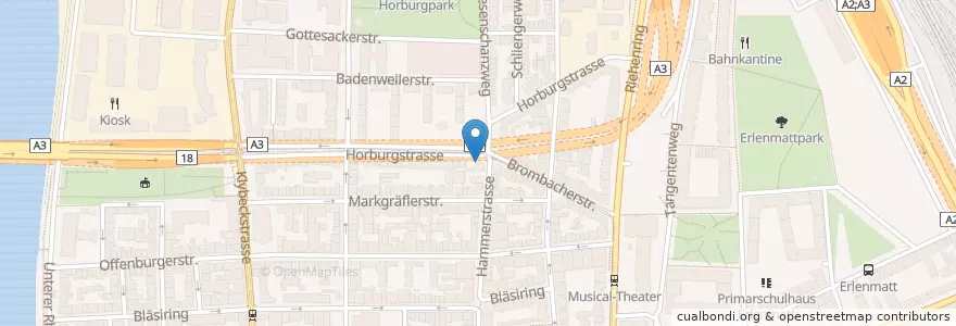 Mapa de ubicacion de Che quo lomo en Suíça, Basel-Stadt, Basileia.
