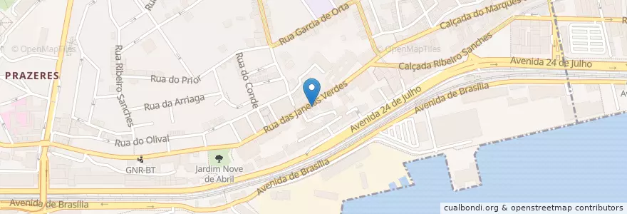 Mapa de ubicacion de سفارة لكسمبرغ en البرتغال, Área Metropolitana De Lisboa, Lisboa, Grande Lisboa, لشبونة, Estrela.