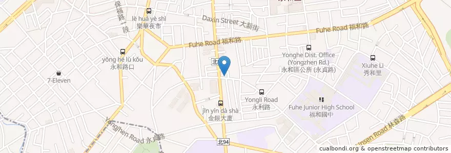 Mapa de ubicacion de 八方雲集 en 臺灣, 新北市, 永和區.