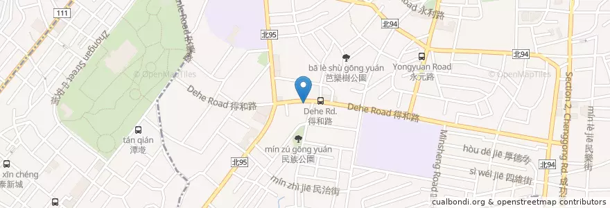 Mapa de ubicacion de 板信商業銀行 en Taïwan, Nouveau Taipei, 永和區.