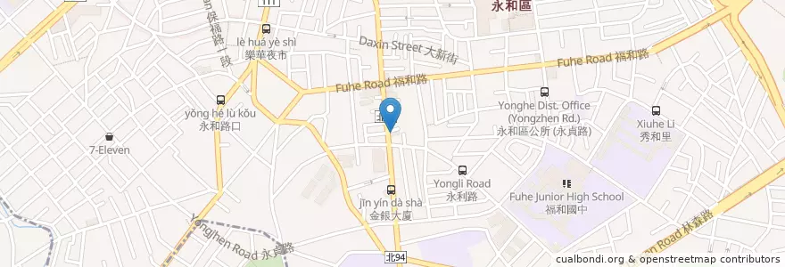 Mapa de ubicacion de 華相中醫診所 en تايوان, تايبيه الجديدة, 永和區.