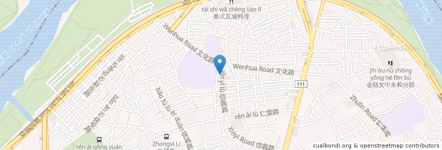 Mapa de ubicacion de 王媽媽小吃 en Taiwan, 新北市, 永和區.