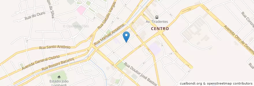 Mapa de ubicacion de Athetic Club Sede Social en ブラジル, 南東部地域, ミナス ジェライス, Região Geográfica Intermediária De Barbacena, Microrregião São João Del-Rei, São João Del-Rei.