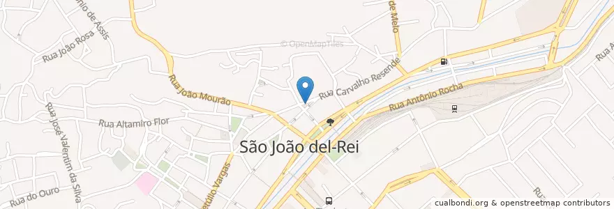 Mapa de ubicacion de Terminal Urbano en Brasil, Região Sudeste, Minas Gerais, Região Geográfica Intermediária De Barbacena, Microrregião São João Del-Rei, São João Del-Rei.