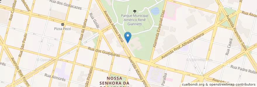 Mapa de ubicacion de Cine Humberto Mauro en ブラジル, 南東部地域, ミナス ジェライス, Região Geográfica Intermediária De Belo Horizonte, Região Metropolitana De Belo Horizonte, Microrregião Belo Horizonte, ベロオリゾンテ.