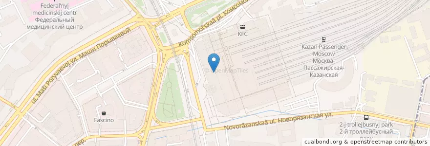 Mapa de ubicacion de Subway en 러시아, Центральный Федеральный Округ, Москва, Центральный Административный Округ, Красносельский Район.